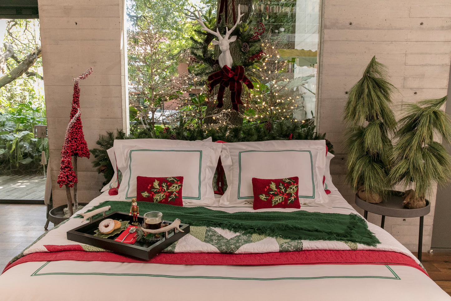 JUEGO DE FUNDAS PARA ALMOHADA CON BORDADO 2 RAYAS (2 FUNDAS)