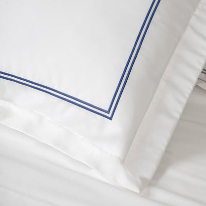 JUEGO DE FUNDAS SHAM PARA ALMOHADA BORDADO 2 RAYAS (2 FUNDAS)