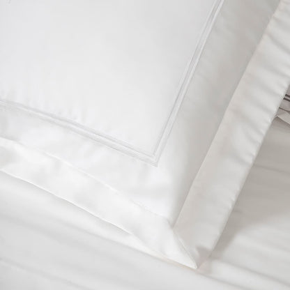 JUEGO DE FUNDAS SHAM PARA ALMOHADA BORDADO 2 RAYAS (2 FUNDAS)